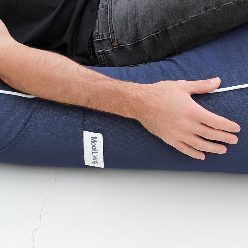 Navy Isla Sunlounger Bean Bag by Mooi Living