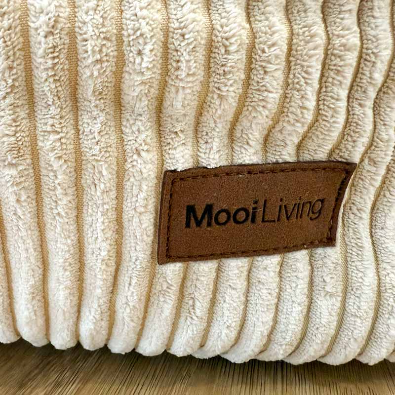Limited edition Mooi Cord bean bag – double seater chair indoor Bean Bag by Mooi Living with plush corduroy finish - Beige