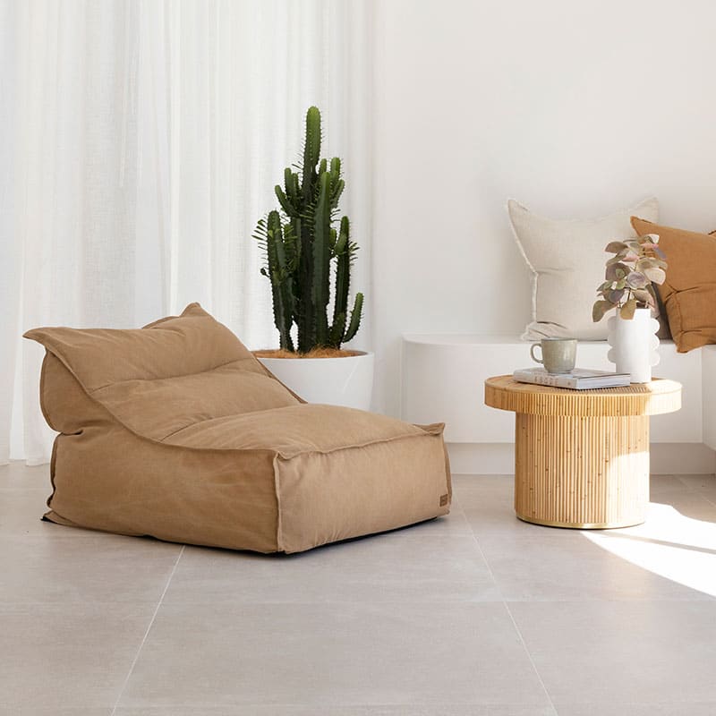 Modern Bean Bag Chair – Mooi Living Single Boss Design - Tan