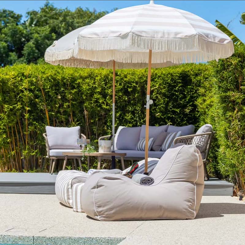 Customer picture by beach_city_life_metryfigetby featuring a Taupe Bora Bora Bean outdoor bean bag by Mooi LivingBag Chair