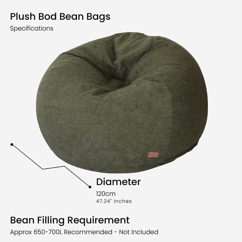 Plush Pod Corduroy Bean Bag Chairs by Mooi Living