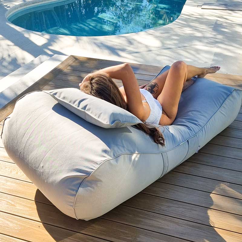 Stone Isla Recliner Sunlounge Outdoor Bean Bag