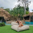 Luxury Taupe Lana Lounger Pool Float Bean Bags outdoor bean bag by Mooi Living