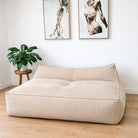 Mooi Double Seater Corduroy Bean Bag Lounger in Natural indoor bean bag by Mooi Living, in a neutral indoor setting.