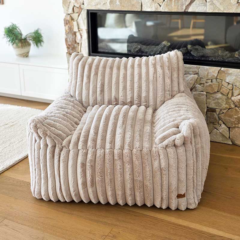 Callie Bean Bag Chair indoor bean bag by Mooi Living– Neutral Armchair for Interior Styling