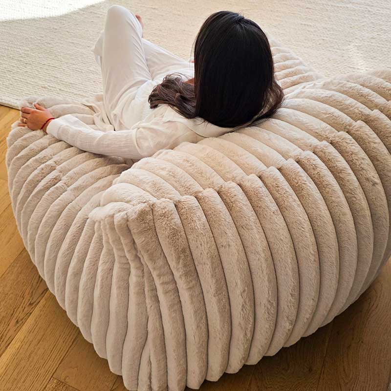 Soft Wide Cord Armchair – Callie Bean Bag by Mooi Living