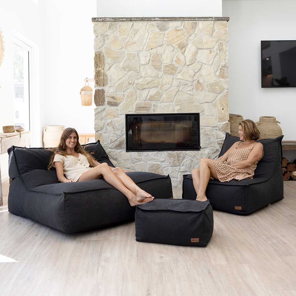 Double & Single Boss Loungers indoor bean bag by Mooi Living