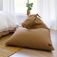 Mini Canvas Triangle Bean Bags | Tan | Mooi Living