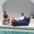 Outdoor Navy Chill UV Double Lounger Bean Bag by Mooi Living