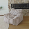 Callie Armchair Bean Bag – Champagne Corduroy Lounge Chair