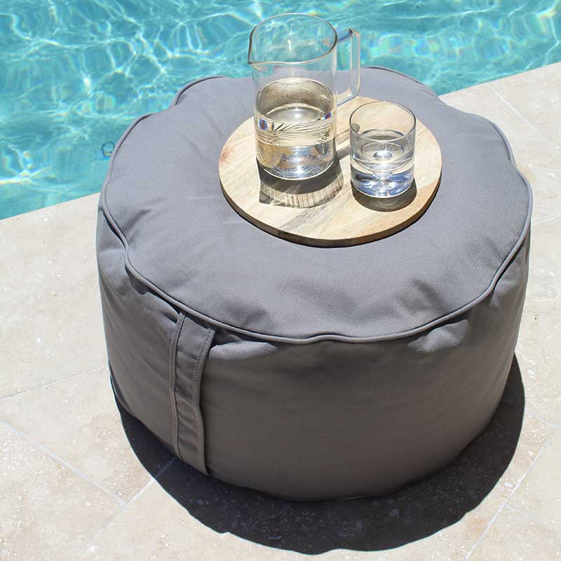 Mooi Living Ottoman – Outdoor Footrest in Weather-Resistant Fabric
