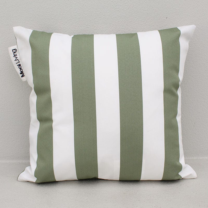 Sage Green Stripe Outdoor Cushion - Olefin