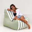 Outdoor Bora Bora Bean Bag Chair - Sage Green Stripe